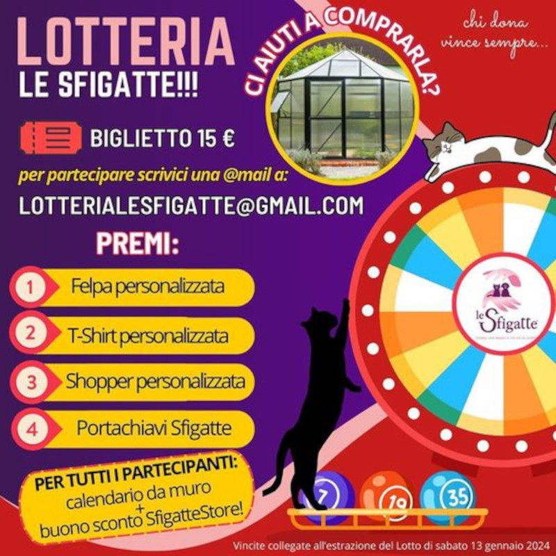 Chi dona vince sempre: la lotteria LeSFIGATTE! - Associazione Le Sfigatte
