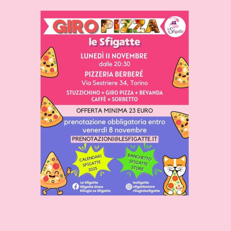 Diamo il via alle prenotazioni per la cena Sfigatte! - Associazione Le Sfigatte