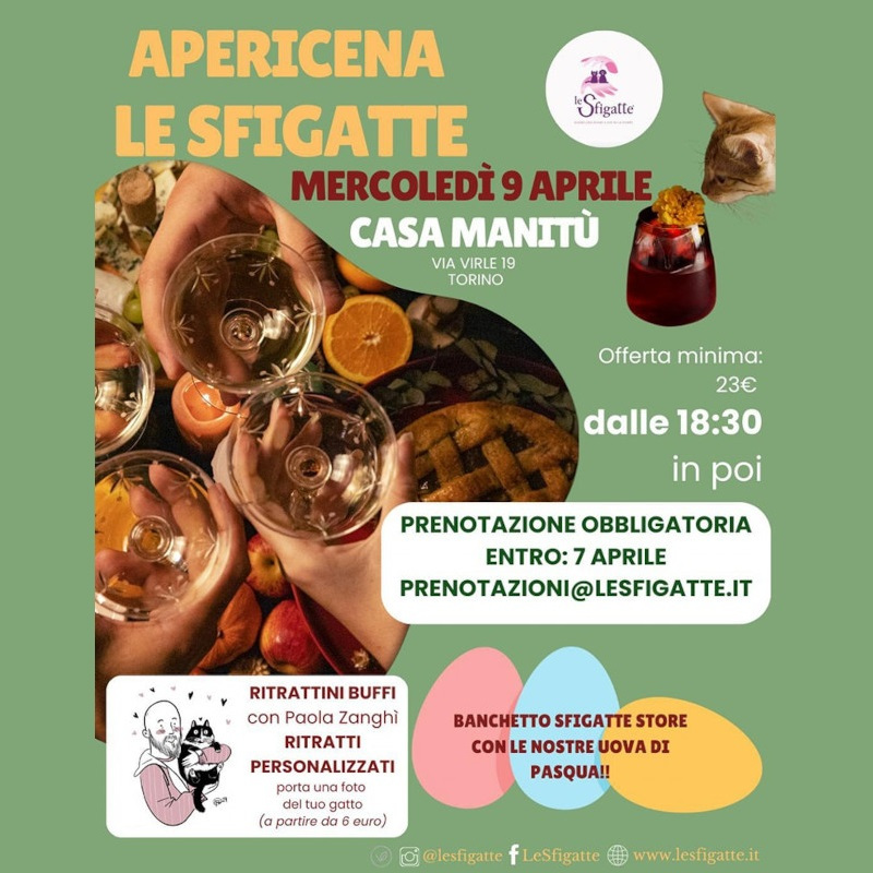 Cena primaverile Sfigatte: aprile dolce.. - Associazione Le Sfigatte